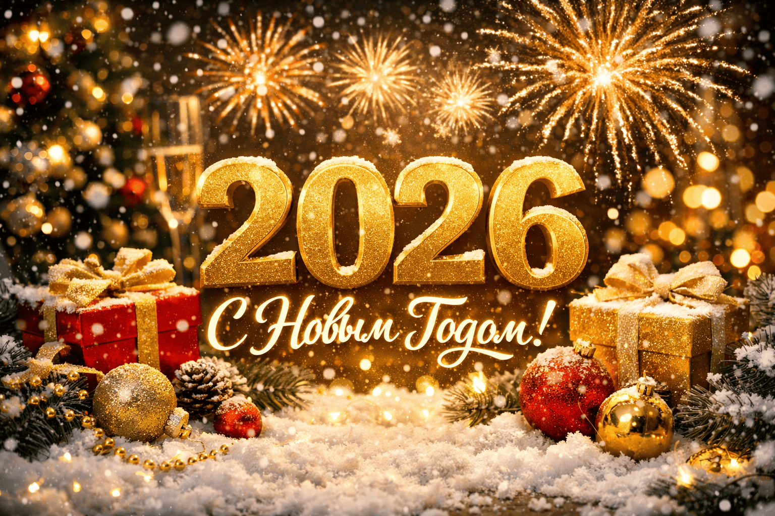 Поздравление с Новым 2026 годом!